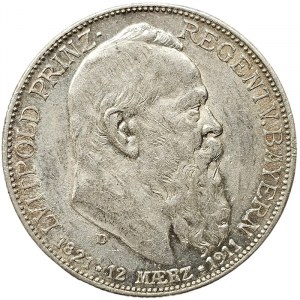 Nemecko, Bavorsko, Otto, 2 Mark 1911, D Mníchov