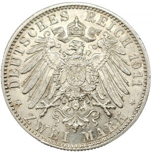 Nemecko, Bavorsko, Otto, 2 Mark 1911, D Mníchov
