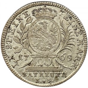 Germany, Brandenburg Bayreuth, Marktgrafschaft, Friedrich Christian, 20 Kreuzer 1765
