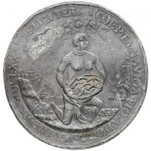 Allemagne, Brandebourg Prusse, Friedrich Wilhelm, Médaille commémorant le voyage en Guinée 1681