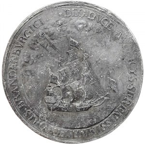 Allemagne, Brandebourg Prusse, Friedrich Wilhelm, Médaille commémorant le voyage en Guinée 1681