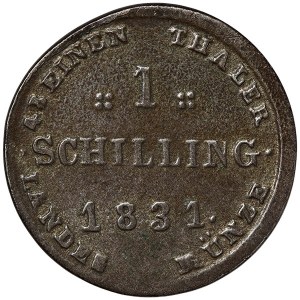 Germany, Mecklenburg-Schwerin, Friedrich Franz I, 1 Schilling 1831