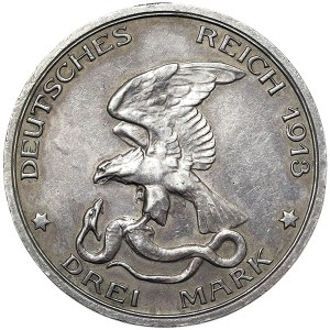 Germany, Prussia, Wilhelm II, 3 Mark 1913, A Berlin