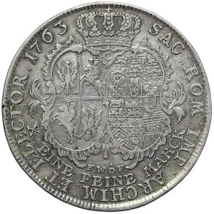 Germany, Saxony-Albertine, Friedrich August I, Taler 1763, FWoF Dresden