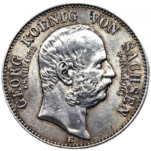 Germany, Saxony-Albertine, Georg, 2 Mark 1904, E Muldenhütten