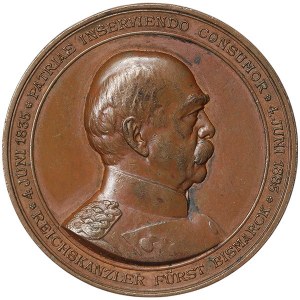 Empire allemand, Guillaume Ier, Médaille 70e anniversaire d'Otto Bismarck 1885