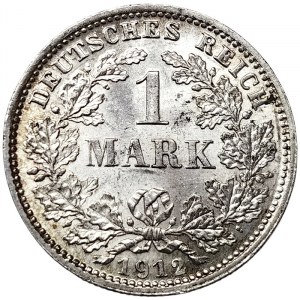 Empire allemand, Wilhelm II, 1 Mark 1912, D Munich