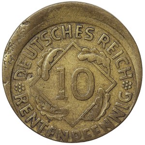 Germany, Weimar Rep., 10 Rentenpfennig (Decentralised) 1924, A Berlin