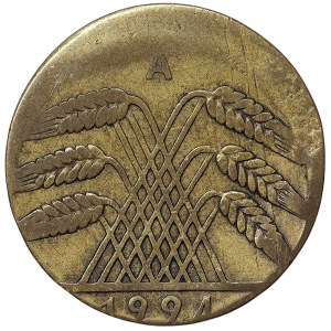 Germany, Weimar Rep., 10 Rentenpfennig (Decentralised) 1924, A Berlin