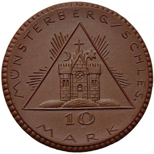 Germany, Weimar Rep., Silesia, 10 Mark (Necessity money token) n.d. (1921)