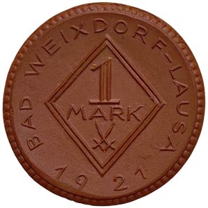 Germany, Weimar Rep., 1 Mark (Necessity money token) 1921