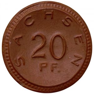 Germany, Weimar Rep., 20 Pfennig (Necessity money token) 1921