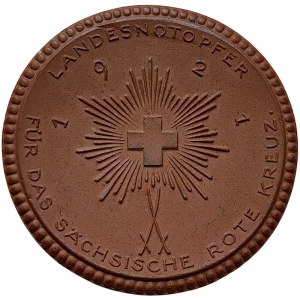 Germany, Weimar Rep., Medal Red Cross in Saxony 1921