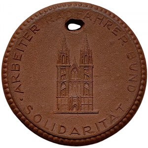 Germany, Weimar Rep., Medal Federation of cyclist workers in Saxony, Meissen 1927
