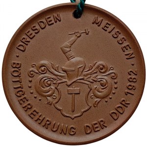 Germany, Democratic Rep. (DDR), Medal Dresden, Meissen, Böttgerehrung. Johann Friedrich Böttger 1982