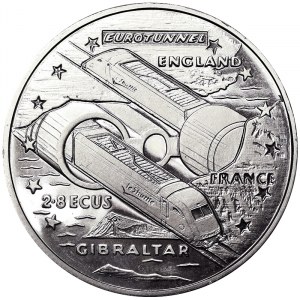 Gibraltar, Elizabeth II, 2,8 Ecu 1993