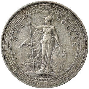 Great Britain, Edward VII, Trade Dollar 1908, Bombay