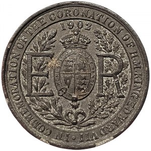 Gran Bretagna, Edoardo VII, medaglia dell'incoronazione 1902