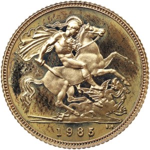 Great Britain, Elizabeth II, 1/2 Sovereign 1985, London