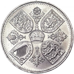 Great Britain, Elizabeth II, 5 Shillings 1953, London