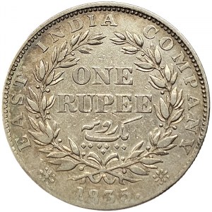 Great Britain, East India Company, William IV, 1 Rupee 1835