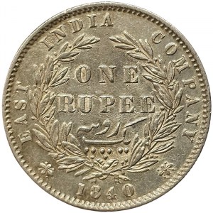 Great Britain, East India Company, Victoria, 1 Rupee 1840