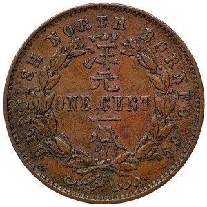 British North Borneo, Victoria, 1 Cent 1885