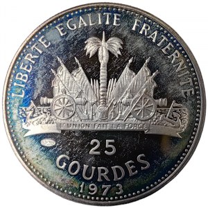 Haiti, 25 Gourdes 1973