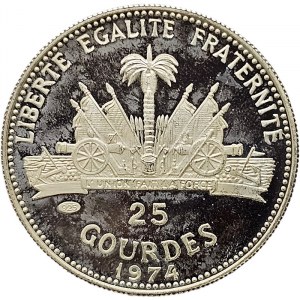 Haiti, 25 Gourdes 1974