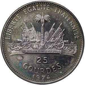 Haiti, 25 Gourdes 1974