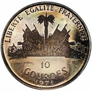 Haiti, 10 Gourdes 1971