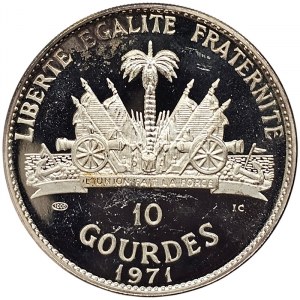 Haiti, 10 Gourdes 1971