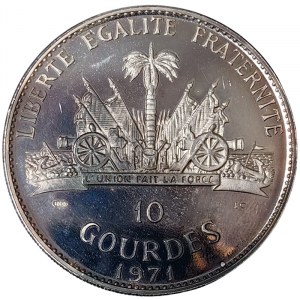 Haiti, 10 Gourdes 1971