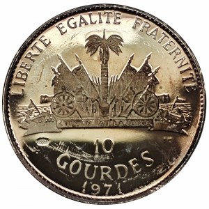 Haiti, 10 Gourdes 1971