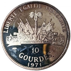 Haiti, 10 Gourdes 1971