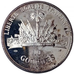 Haiti, 10 Gourdes 1971