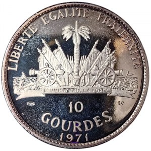 Haiti, 10 Gourdes 1971