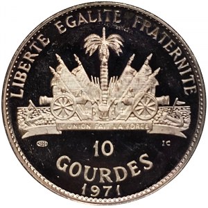 Haiti, 10 Gourdes 1971