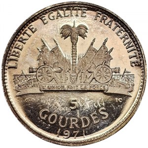 Haiti, 5 Gourdes 1971