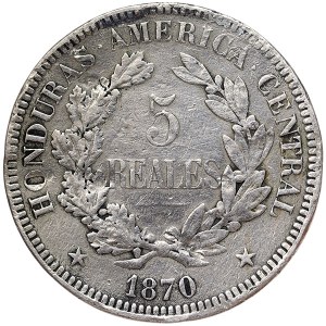 Honduras, 5 Reales (Pattern strike) 1870, Paris