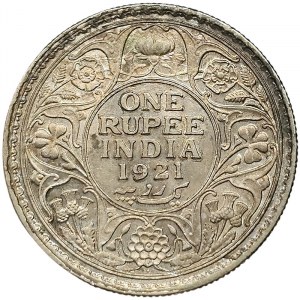 British India, George V, 1 Rupee 1921