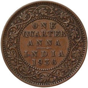 British India, George V, 1/4 Anna 1936