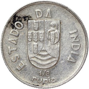 India Portuguese, 1/2 Rupee 1936