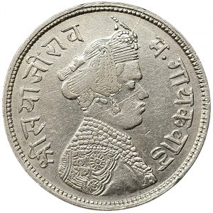 India, Baroda, Sayaji Rao III, 1 Rupee 1892
