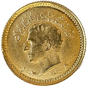 Iran, Mohammad Reza Schah Pahlavi, 1/4 Pahlavi 1338 SH-1959 AD