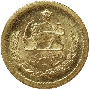 Iran, Mohammad Reza Shah Pahlavi, 1/4 Pahlavi 1342 SH-1963 AD