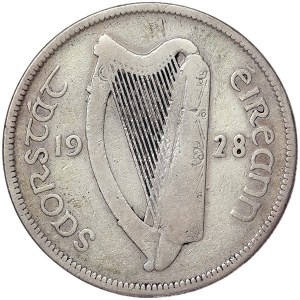 Ireland, 1/2 Crown 1928