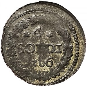 Korzika, generál Pasquale Paoli, 4 Soldi 1766, Murato