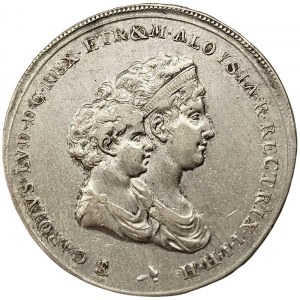 Florence, Carlo Ludovico of Borbone and Maria Luigia regent, 1/2 Dena 1803
