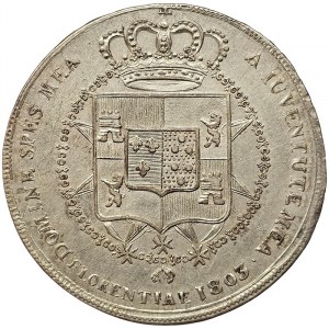 Florence, Carlo Ludovico of Borbone and Maria Luigia regent, 1/2 Dena 1803
